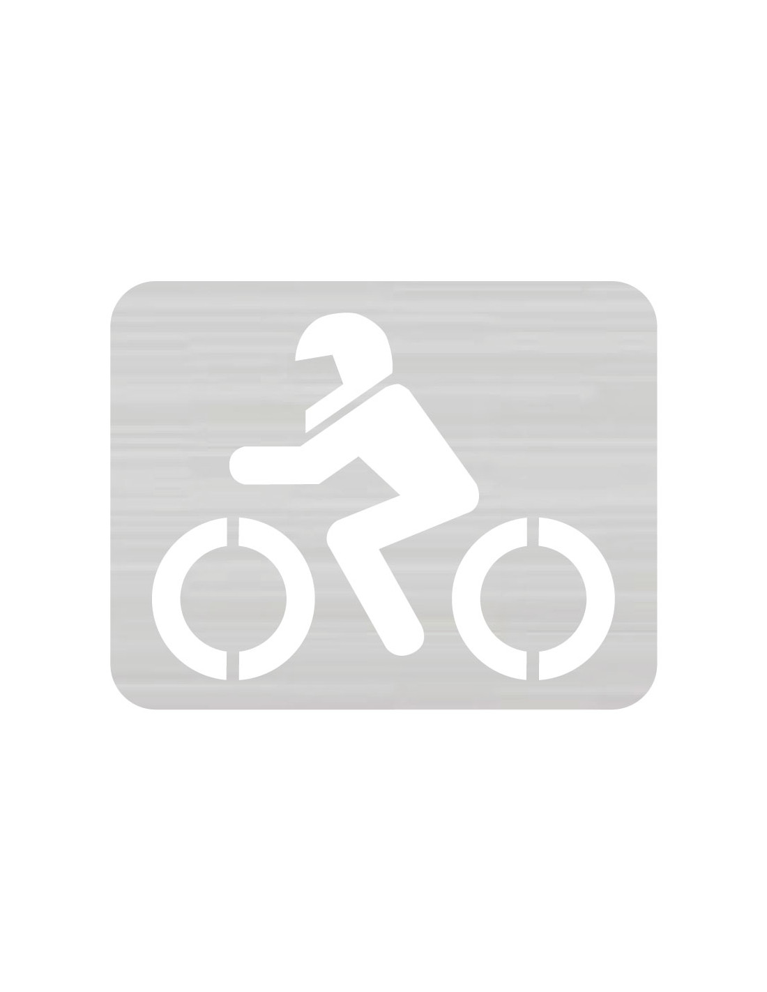 Plantilla Aluminio. Motocicleta