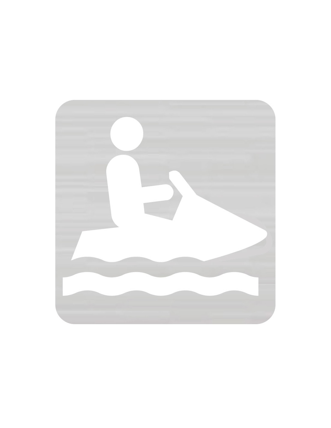 Plantilla Señal. Moto de Agua