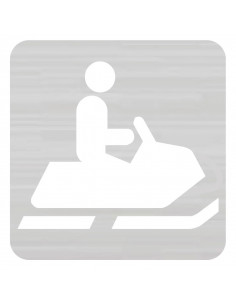 Plantilla Señal. Moto de Nieve