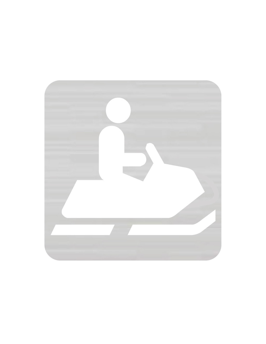 Plantilla Señal. Moto de Nieve