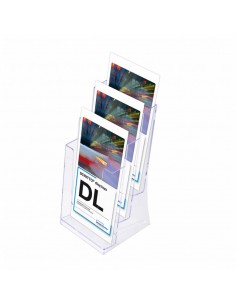 Expositor Folletos / 1/3 A4 3 Compartimentos