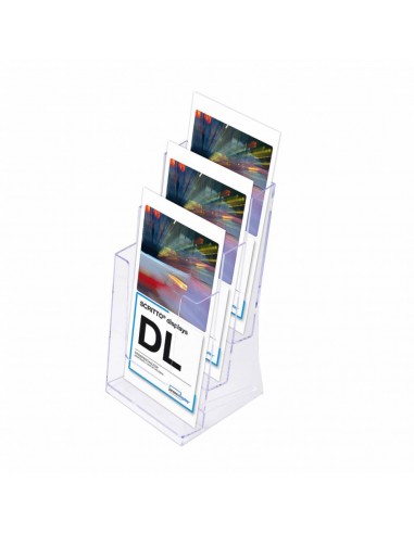 Expositor Folletos / 1/3 A4 3 Compartimentos