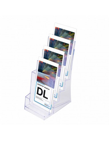 Expositor Folletos / 1/3 A4 4 Compartimentos