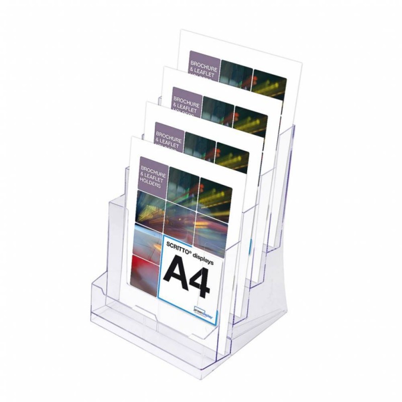 Expositor de Folletos / A4  4 Compartimentos