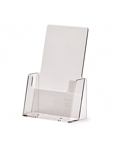 Expositor Plexiglas Sobremesa Folletos 1/3 A4  1 Compartimento