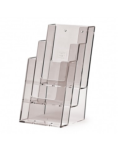 Expositor Plexiglas Sobremesa Folletos 1/3 A4  3 Compartimentos