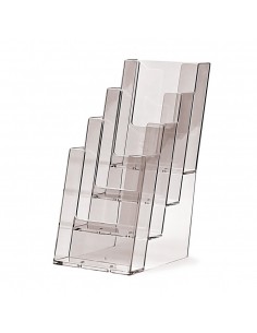 Expositor Plexiglas Sobremesa Folletos 1/3 A4  4 Compartimentos