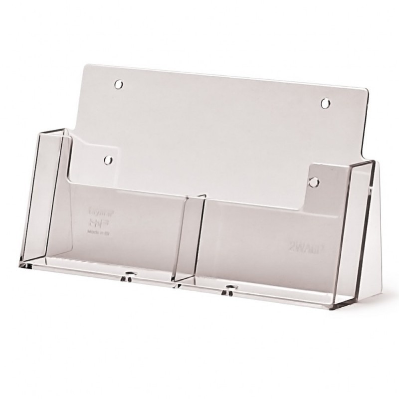 Expositor Plexiglas Sobremesa Folletos A6  Doble