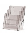Expositor Plexiglas Sobremesa de Folletos A5 3 Compartimentos