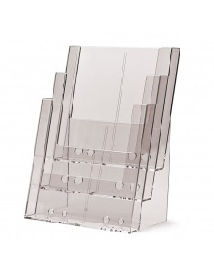 Expositor Plexiglas Sobremesa de Folletos A4 3 Compartimentos