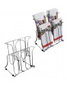 Expositor Folletos / 1/3 A4  Metal 4 Compartimentos