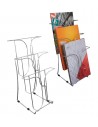 Expositor Folletos /  A4  Metal 3 Compartimentos