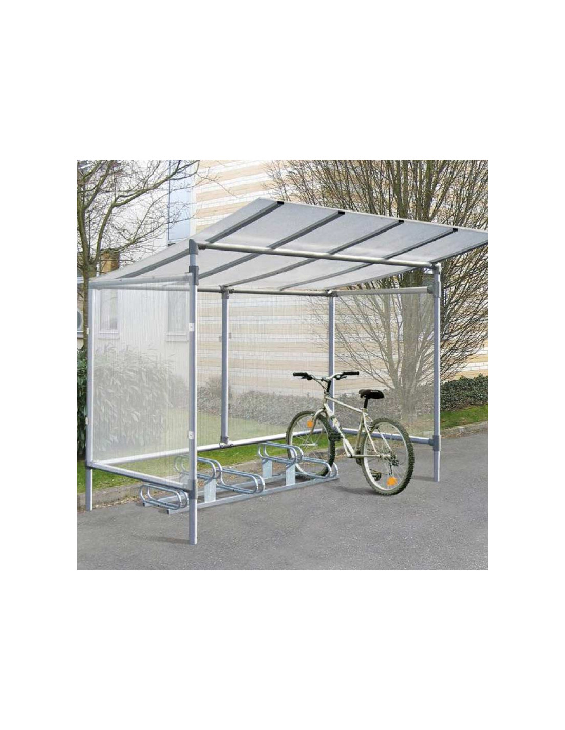 Aparca Bicicletas Premium Galvanizado. 5 Plazas