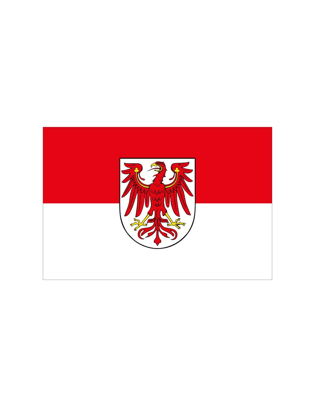 Bandera de Brandenburg. Brandenburgo