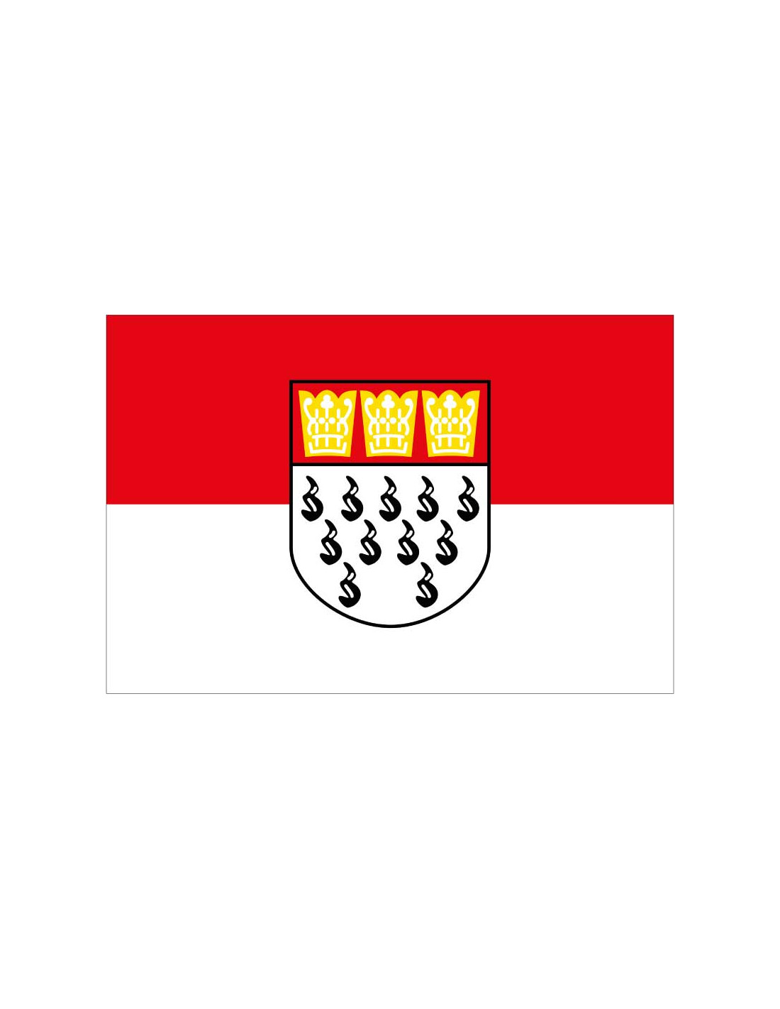 Bandera de Köln. Colonia