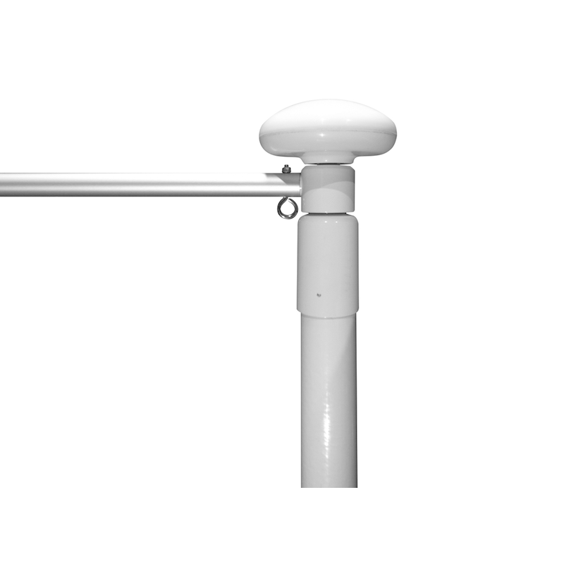 Mástil Fibra de Vidrio 6 m. 1 Pieza Con Brazo