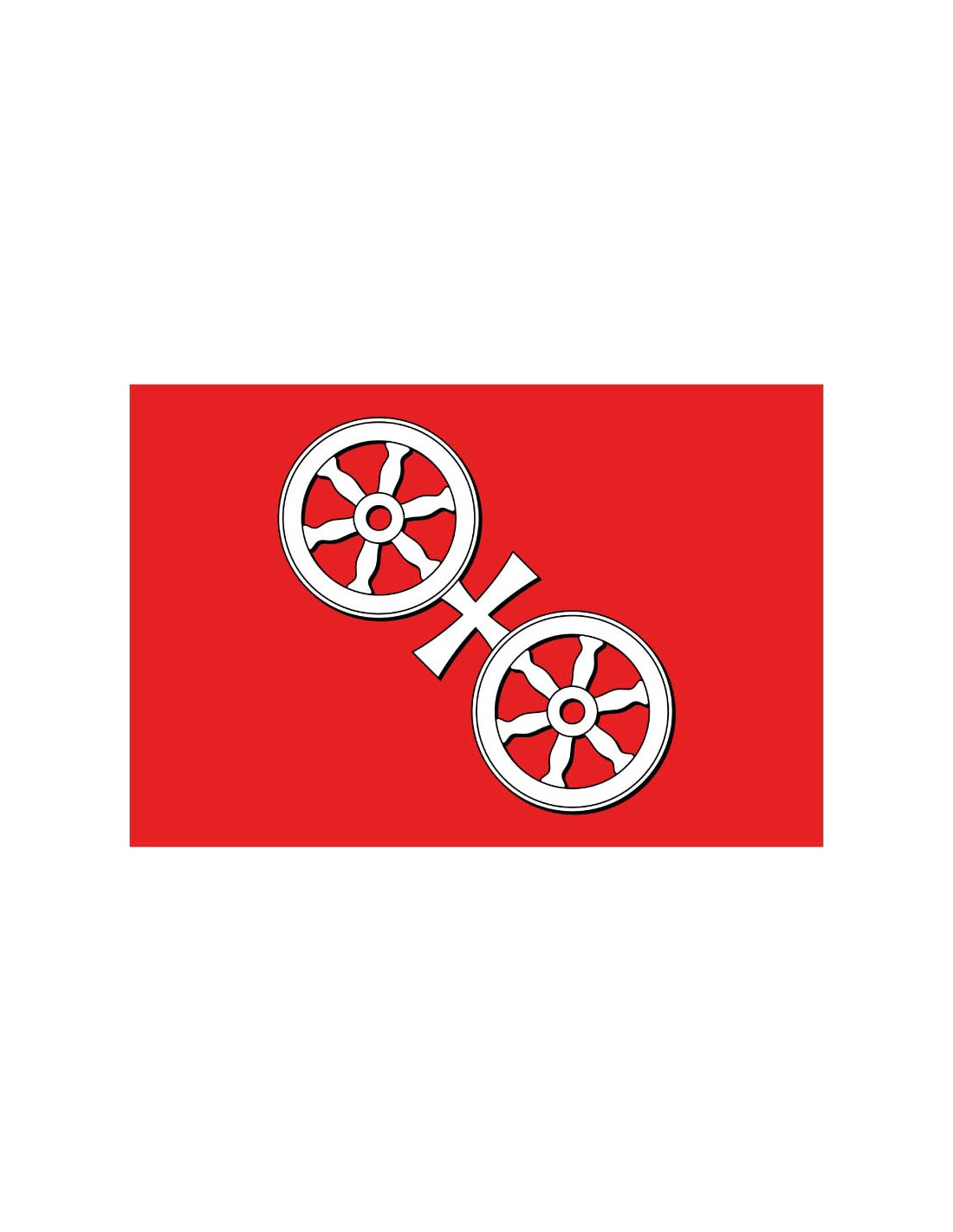 Bandera de Mainz. Maguncia