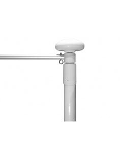 Mástil Fibra de Vidrio 6 m. 1 Pieza Con Brazo