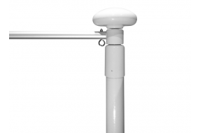 Mástil Fibra de Vidrio 6 m. 1 Pieza Con Brazo