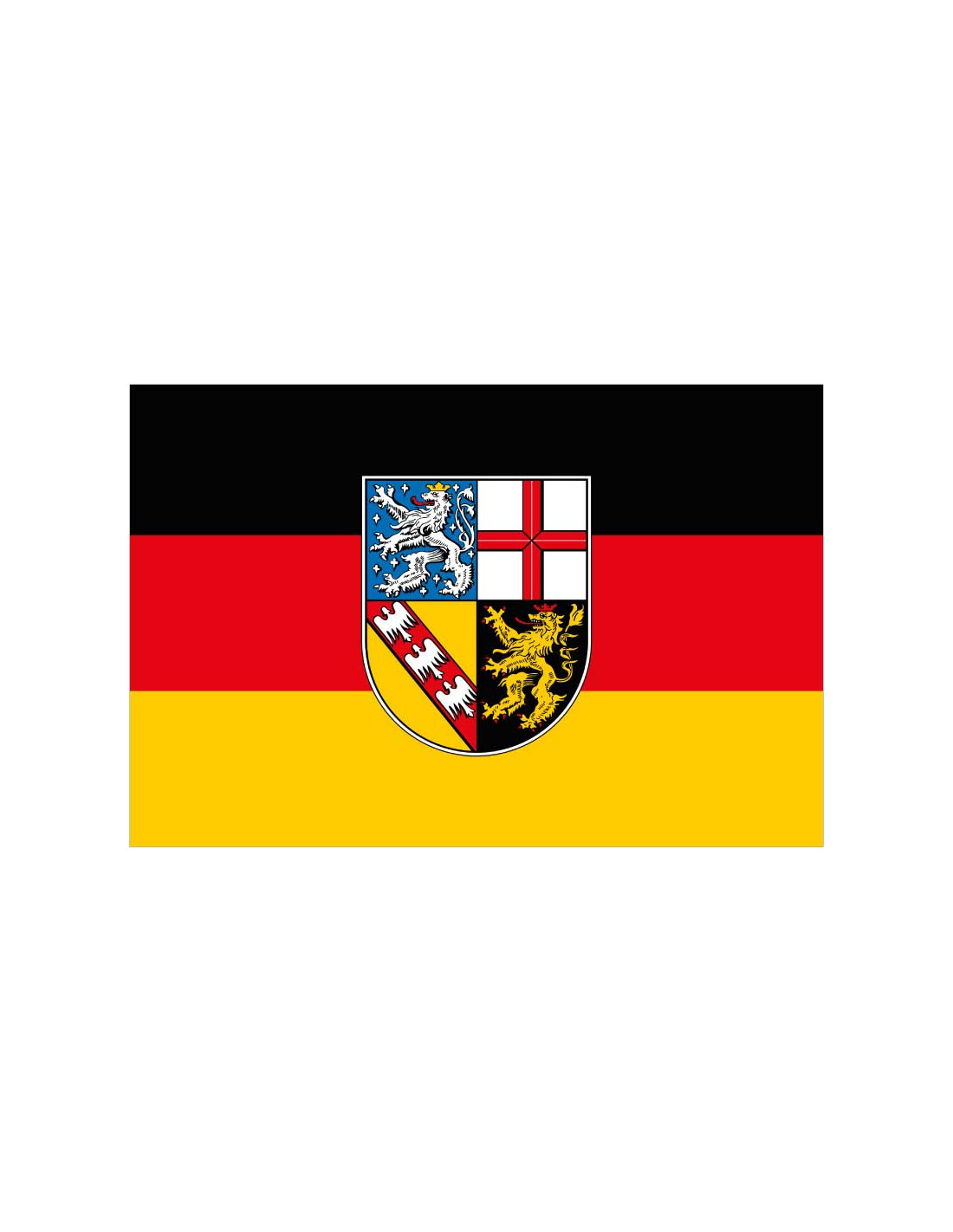 Bandera de Saarland. Sarre