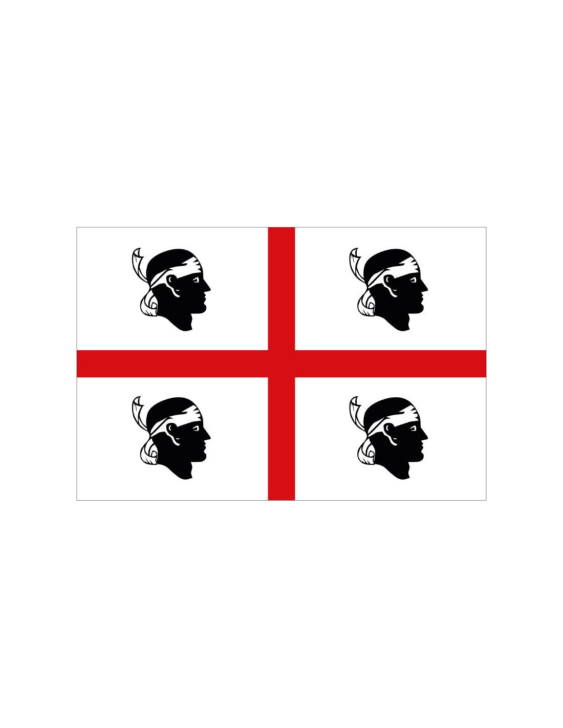 Bandera Regione di Sardegna. Cerdeña