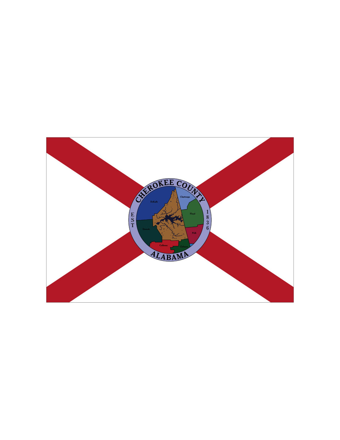 Bandera del Condado de Cherokee