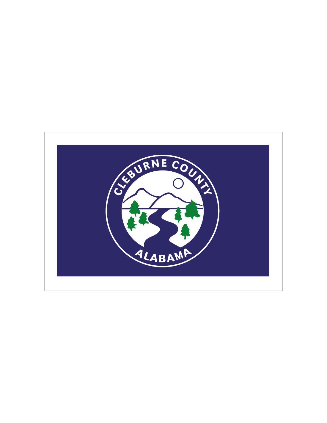 Bandera del Condado de Cleburne