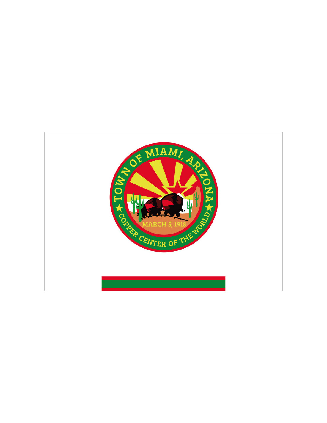 Bandera de Miami. Arizona