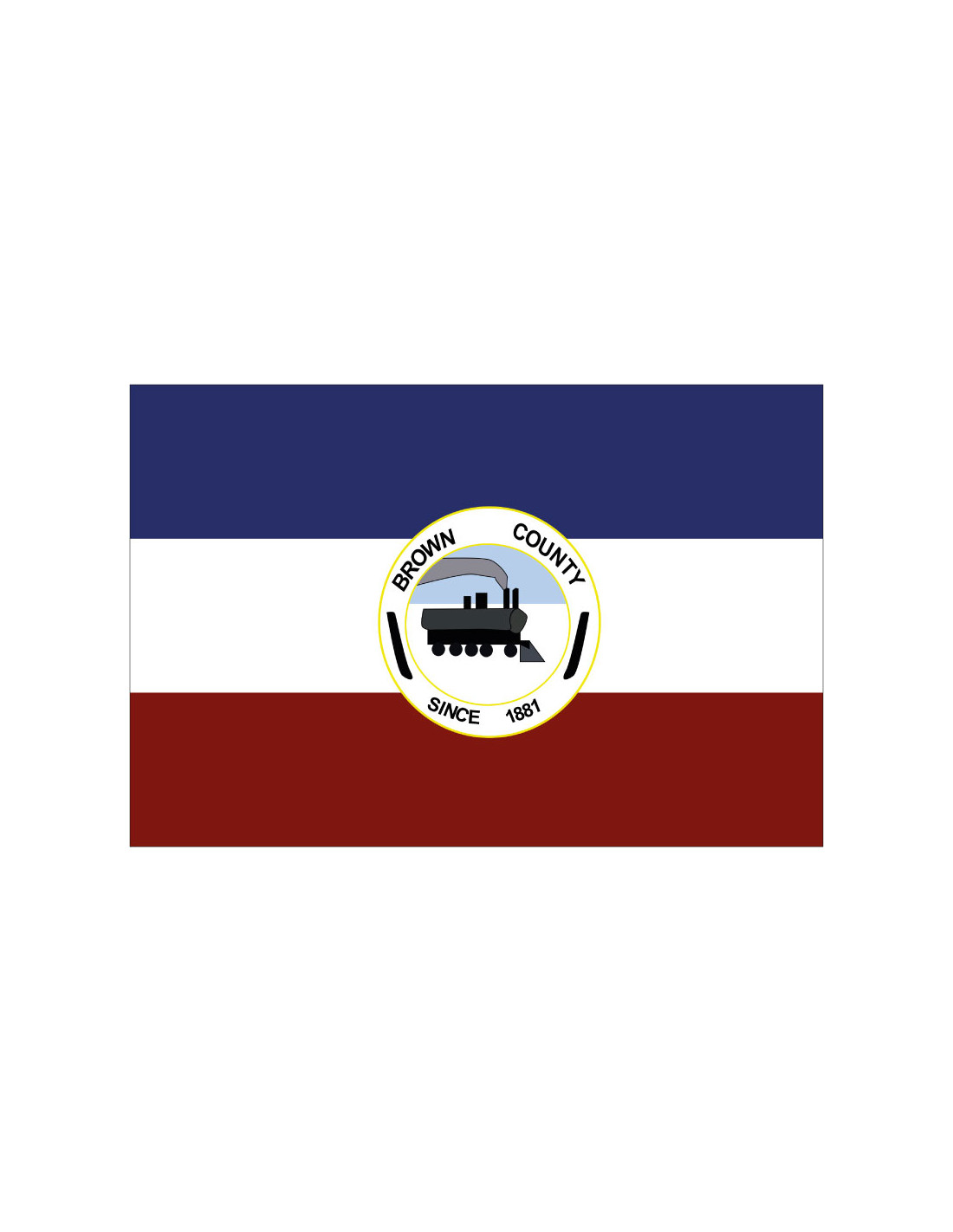 Bandera del Condado de Brown
