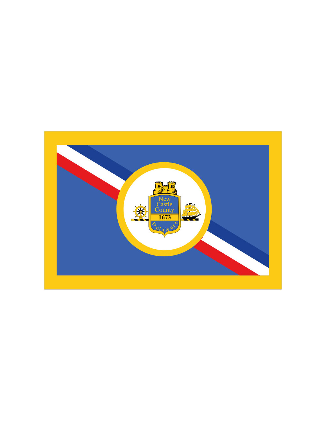 Bandera del Condado de New Castle