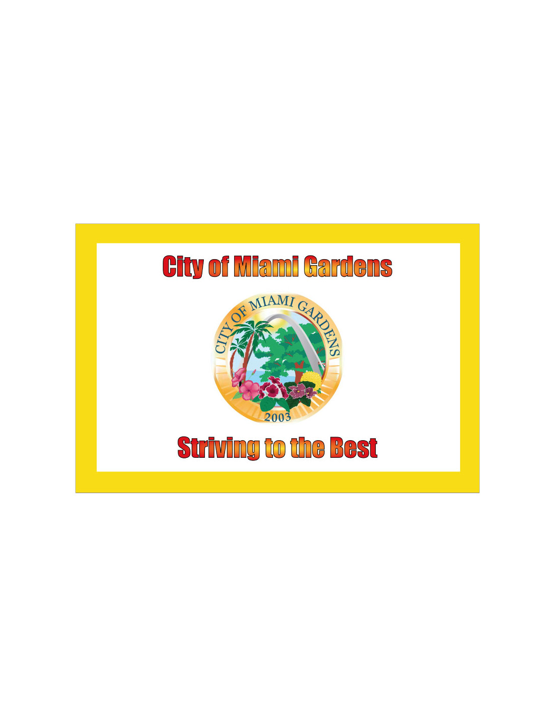 Bandera de Miami Gardens
