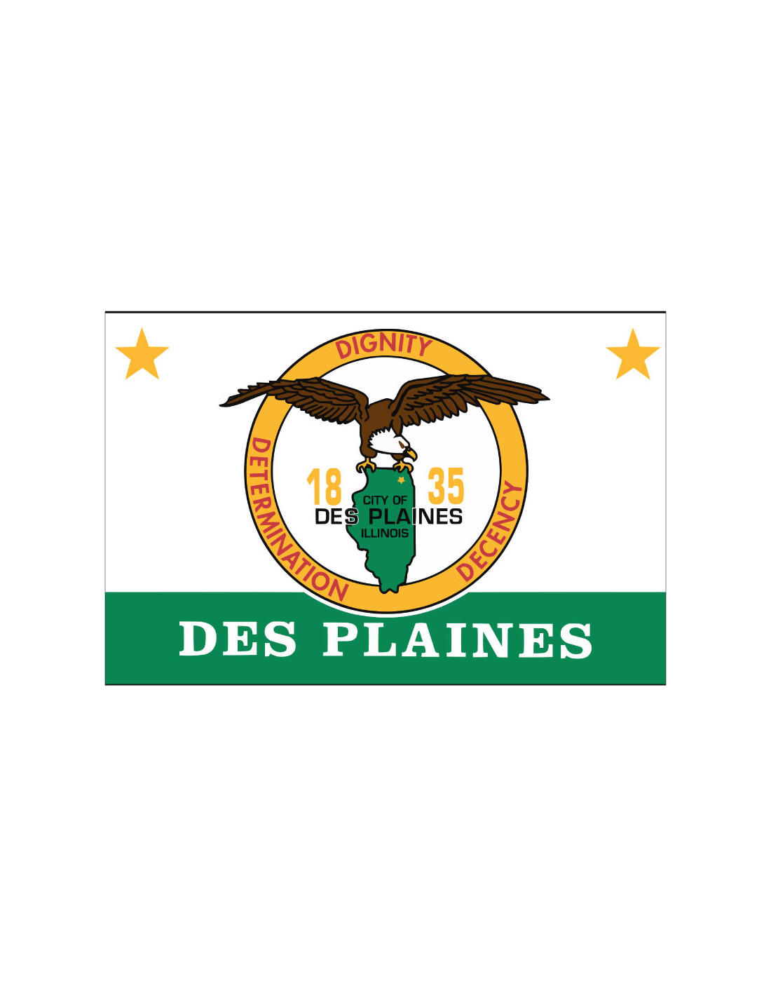 Bandera de Des Plaines