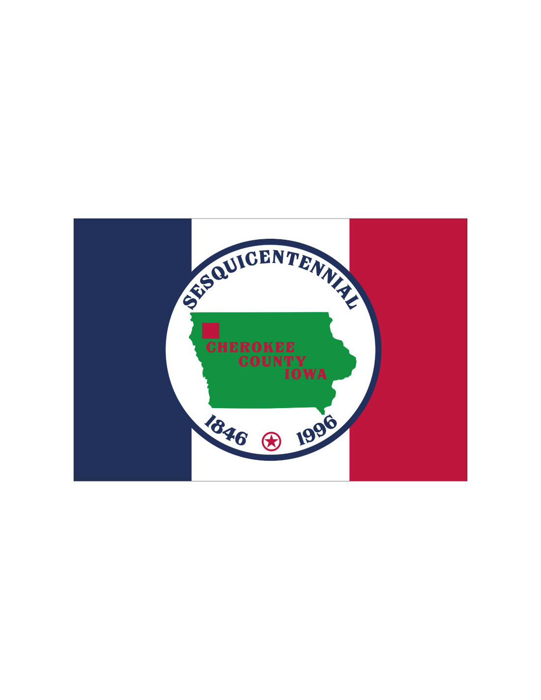 Bandera del Condado de Cherokee