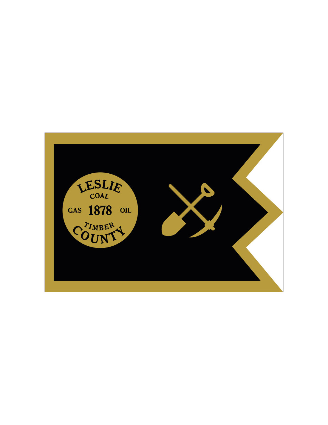 Bandera del Condado de Leslie