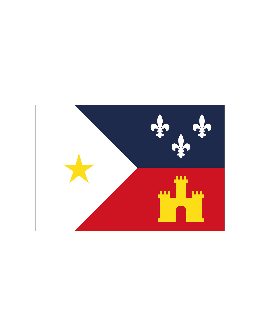 Bandera de Lafayette. Louisiana