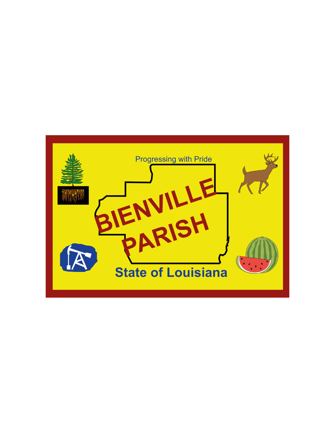 Bandera del Condado de Bienville