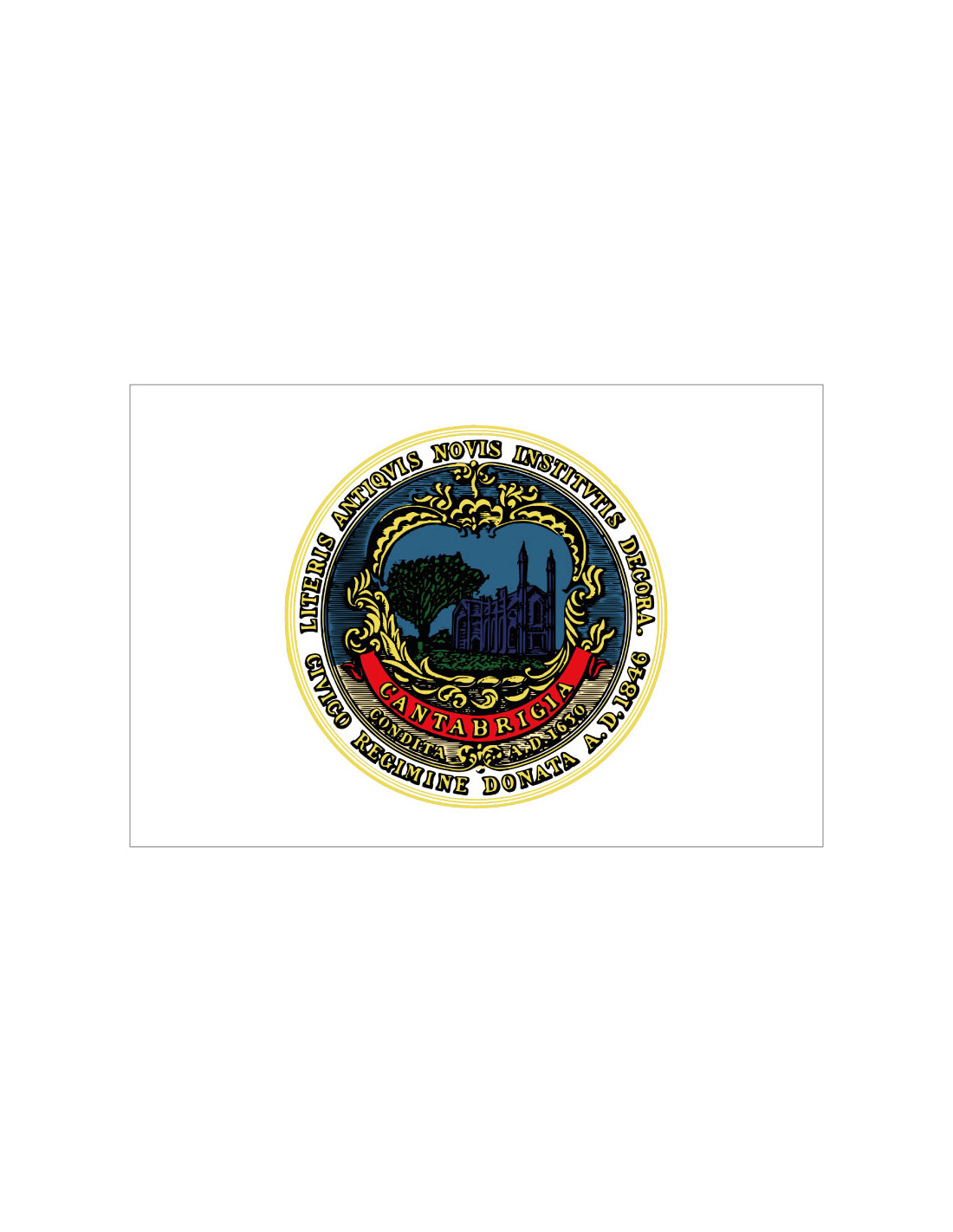 Bandera de Cambridge. Massachusetts