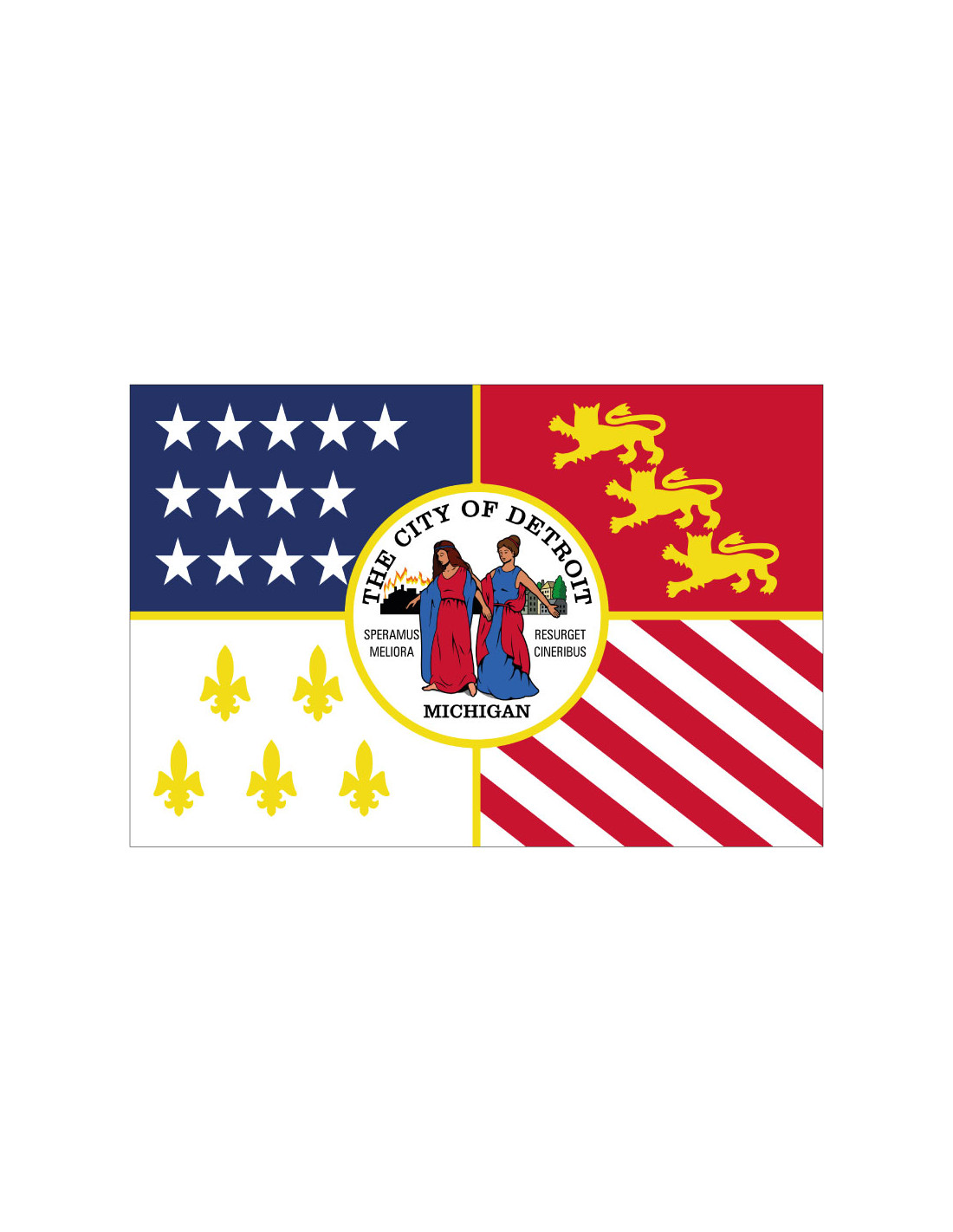 Bandera de Detroit