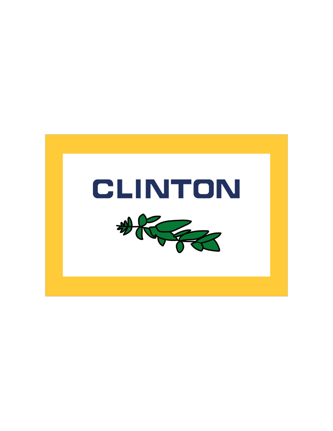 Bandera del Condado de Clinton. Michigan