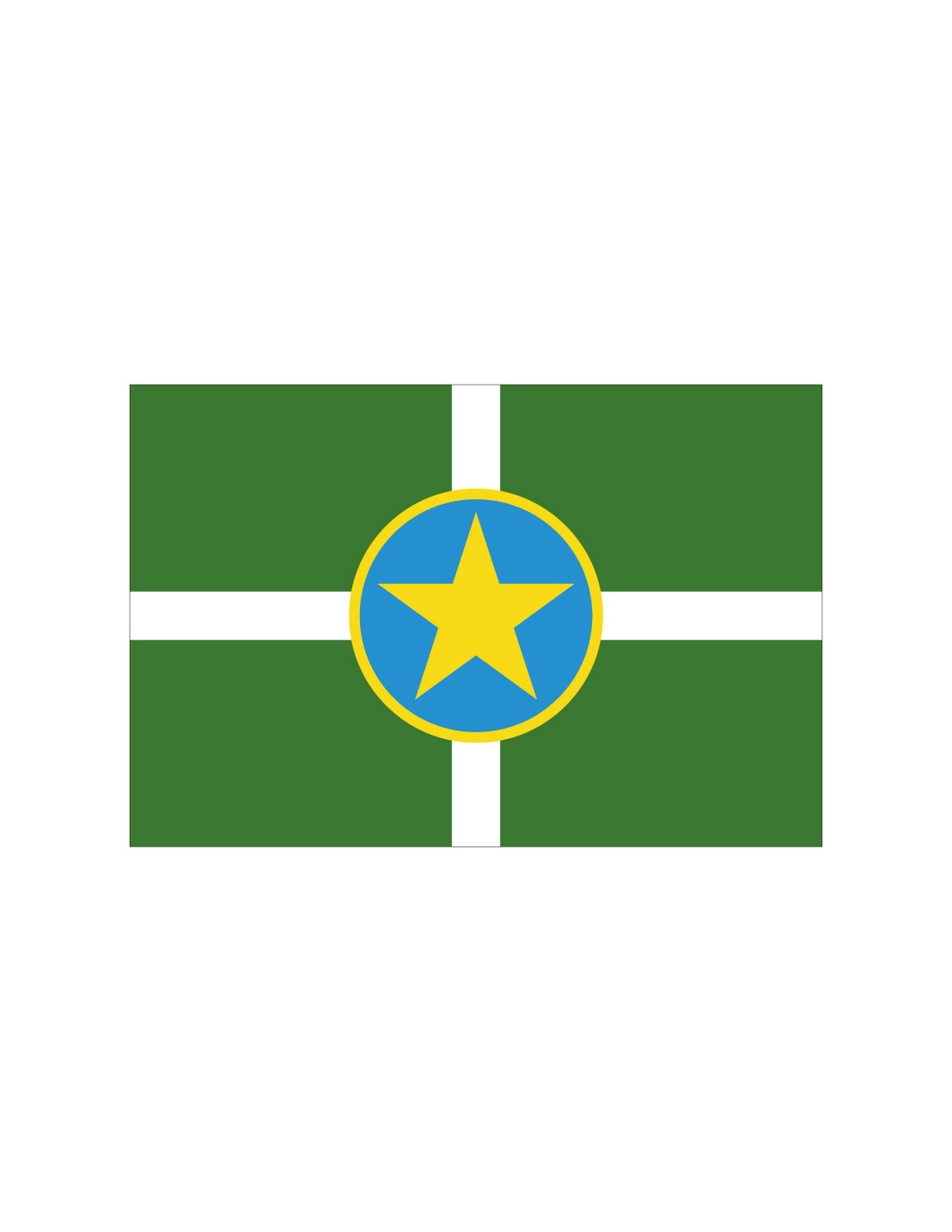 Bandera de Jackson. Mississippi