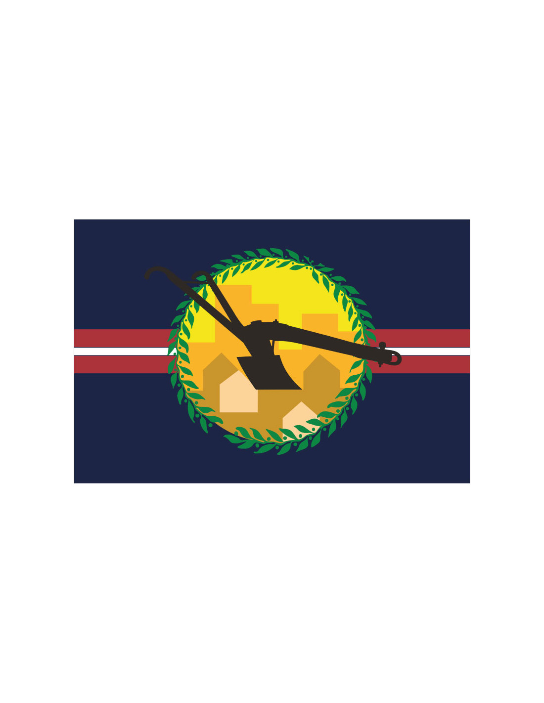 Bandera del Condado de St. Louis. Missouri