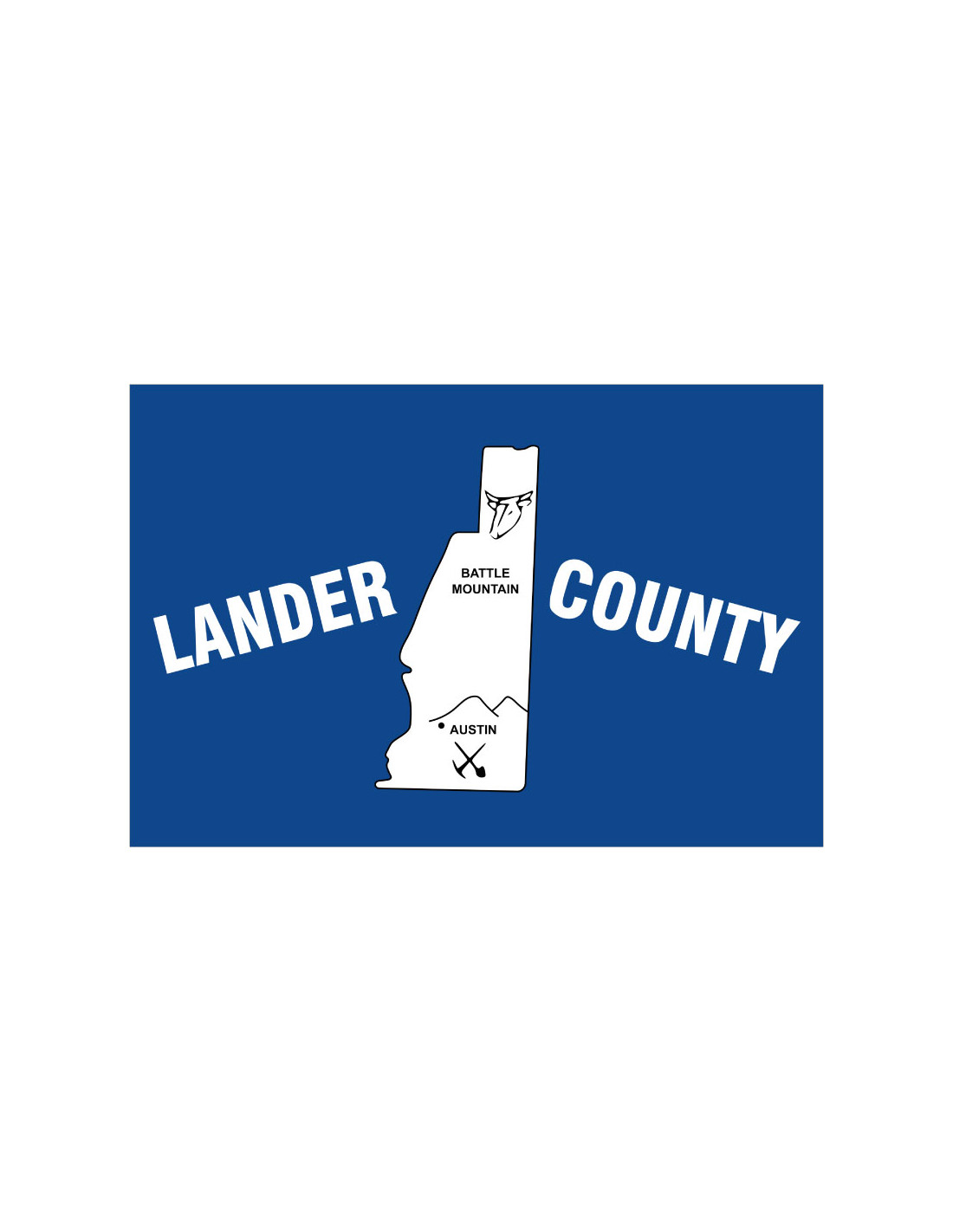 Bandera del Condado de Lander