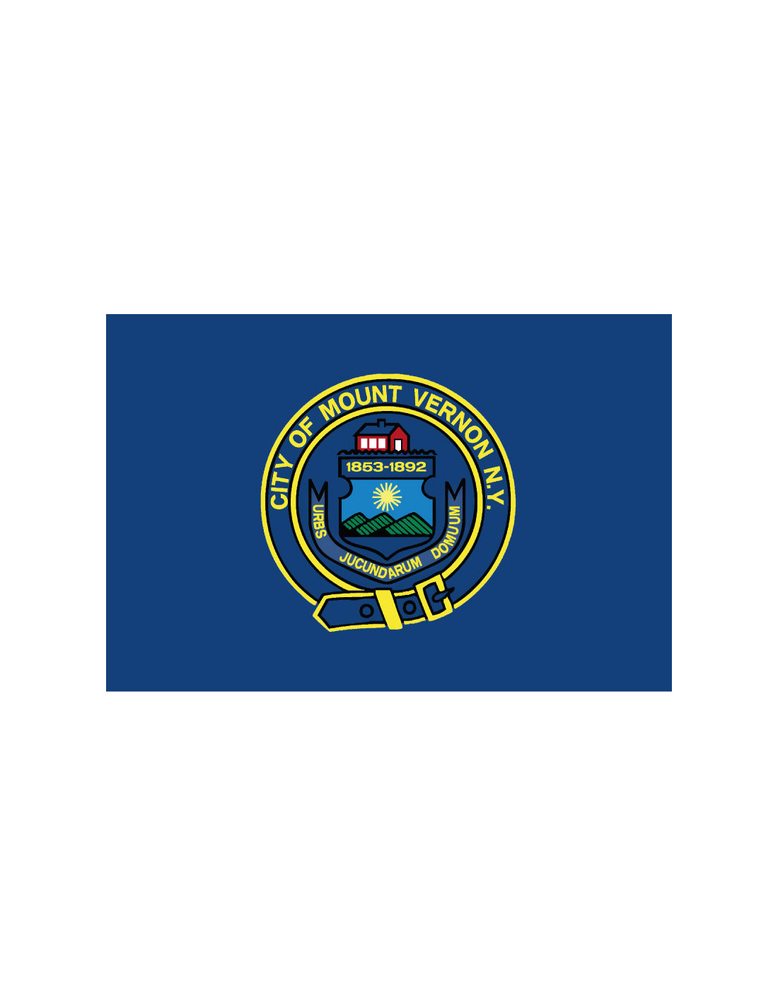 Bandera de Mount Vernon. Nueva York