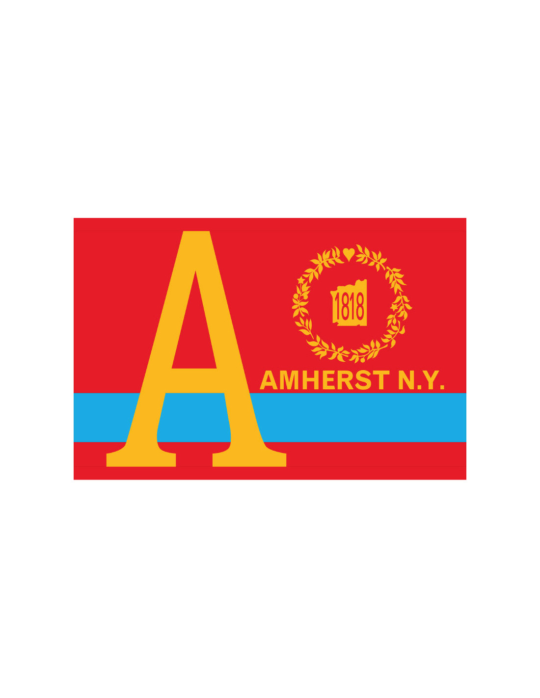Bandera de Amherst. Nueva York