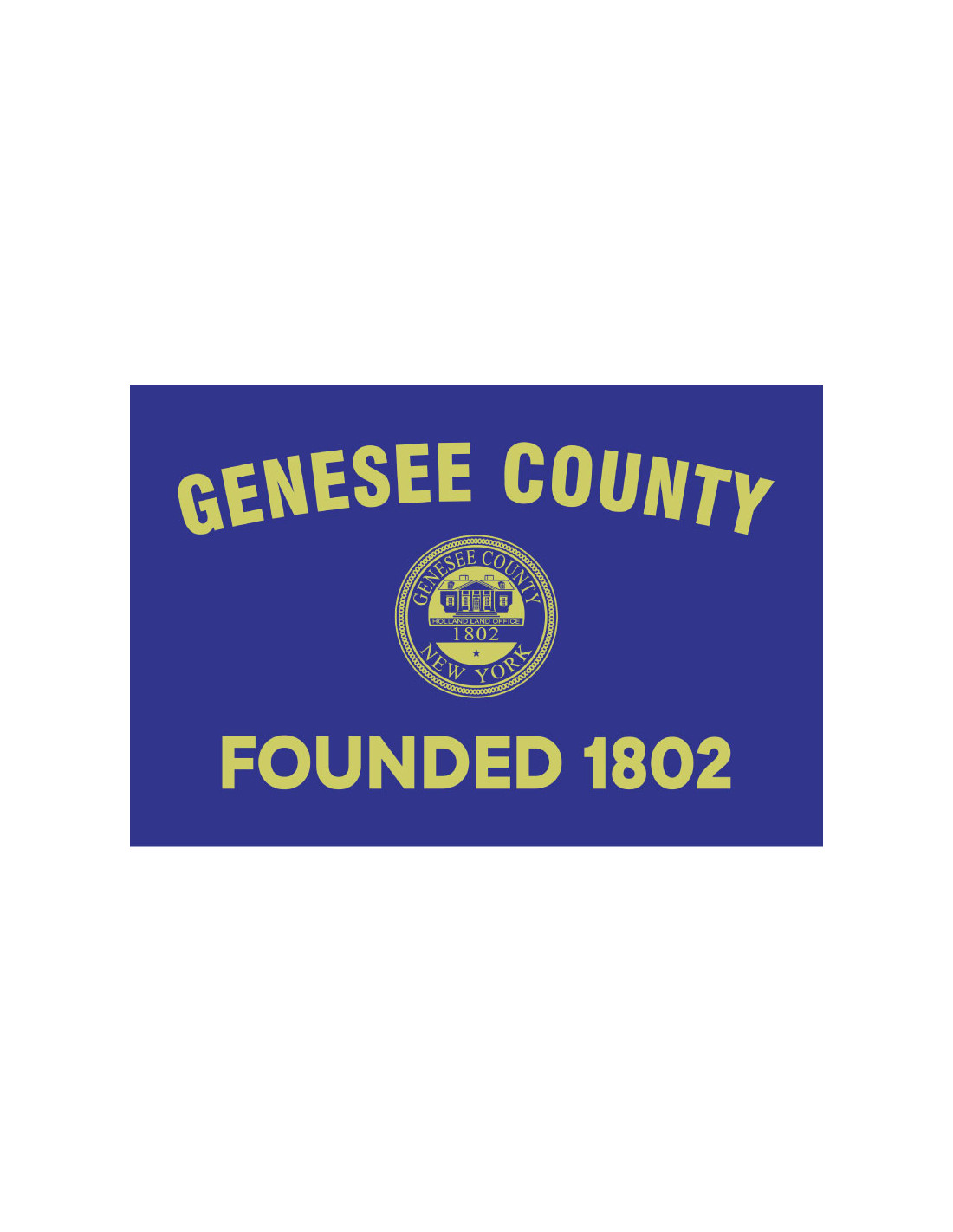 Bandera del Condado de Genesee