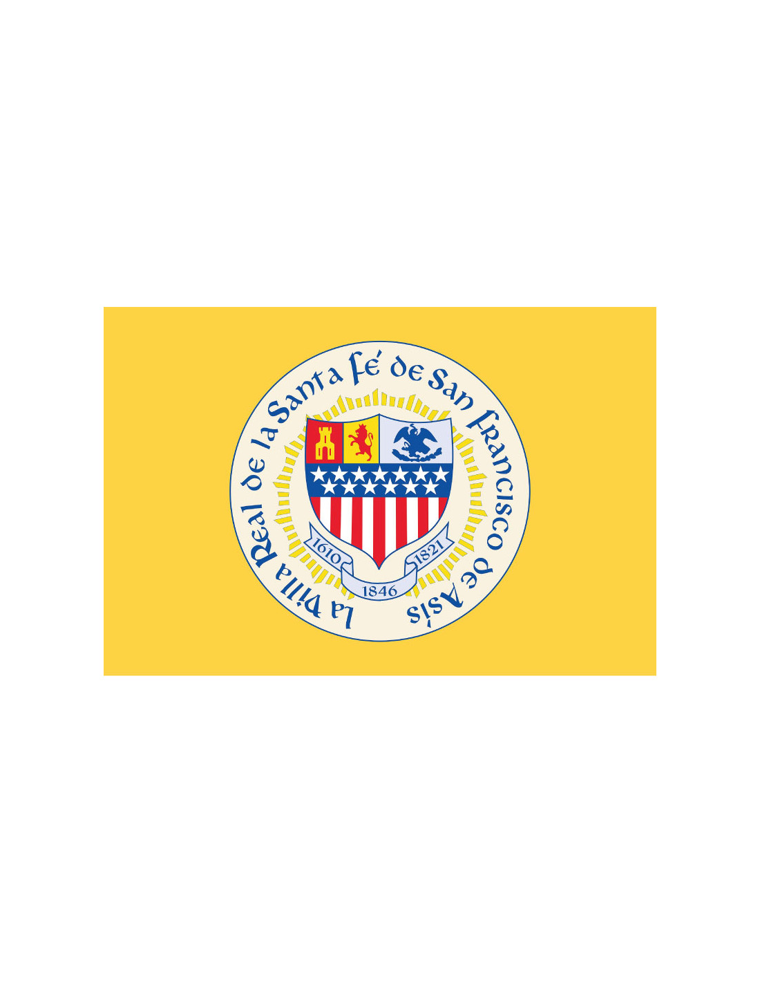 Bandera de Santa Fe. New Mexico