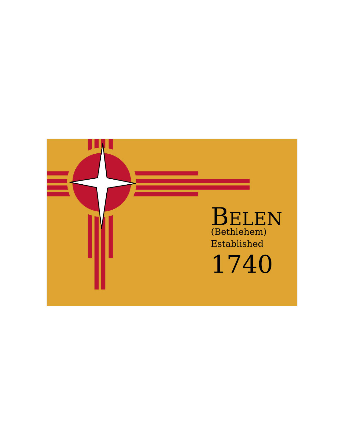 Bandera de Belen. New Mexico