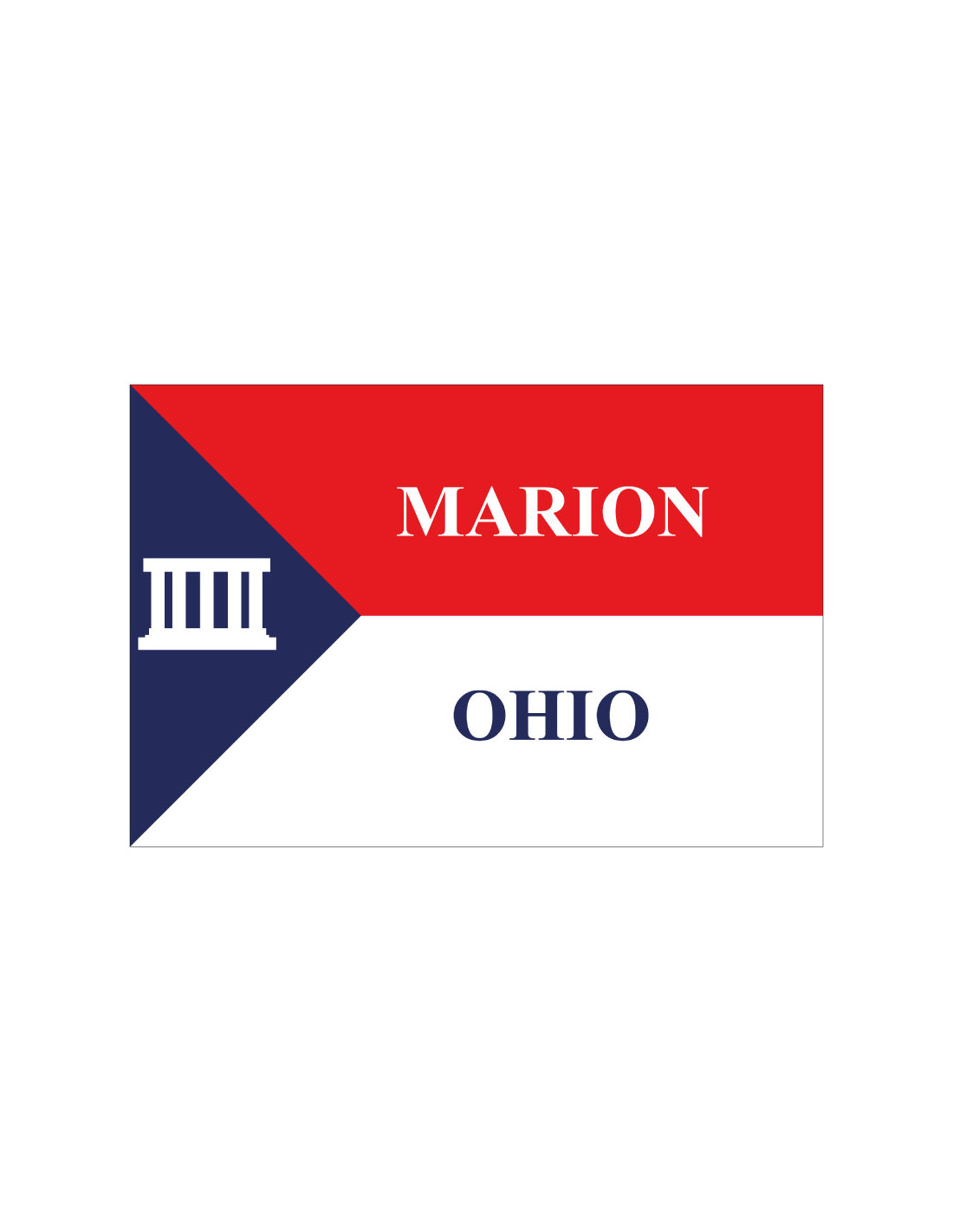 Bandera de Marion. Ohio