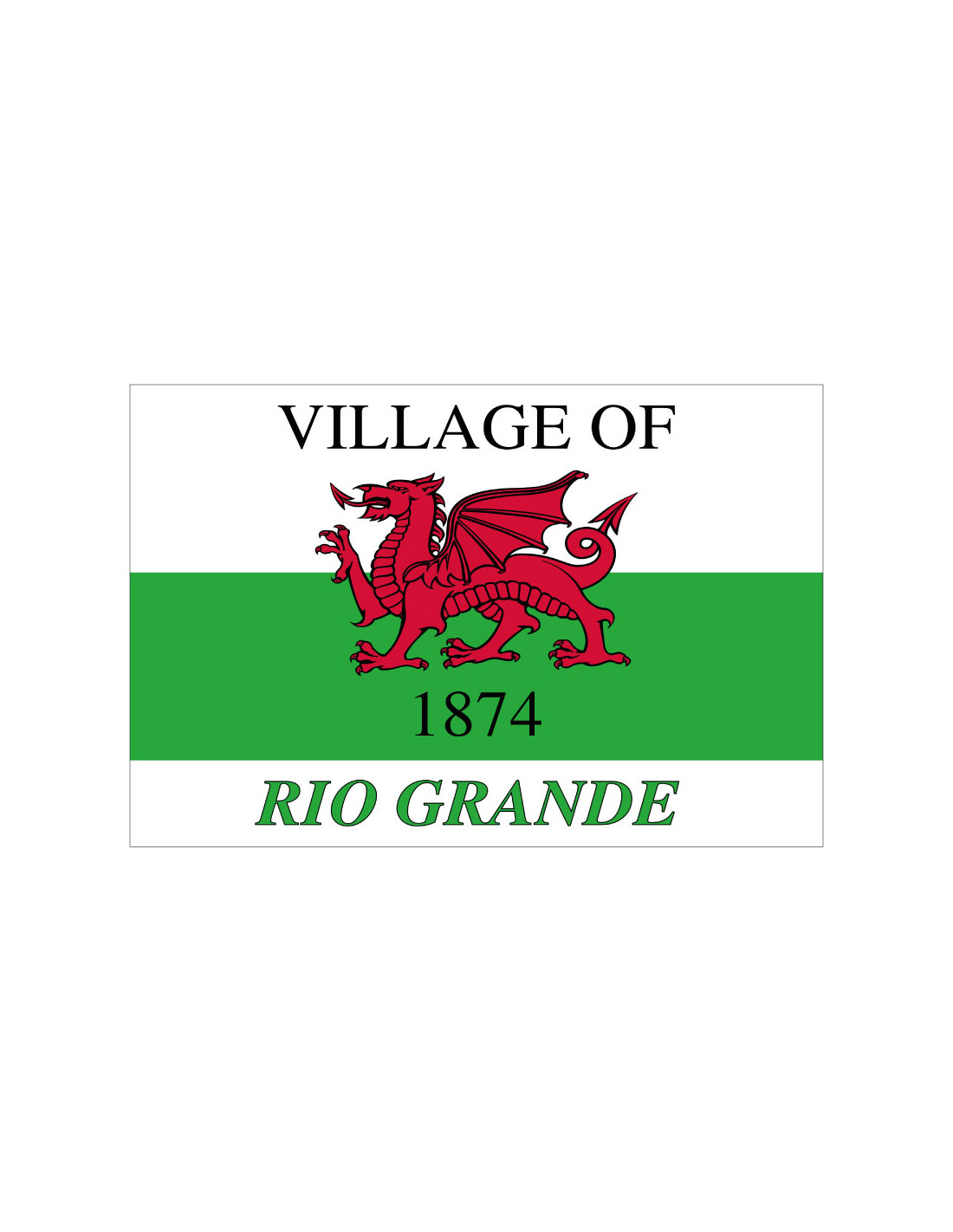 Bandera de Rio Grande. Ohio