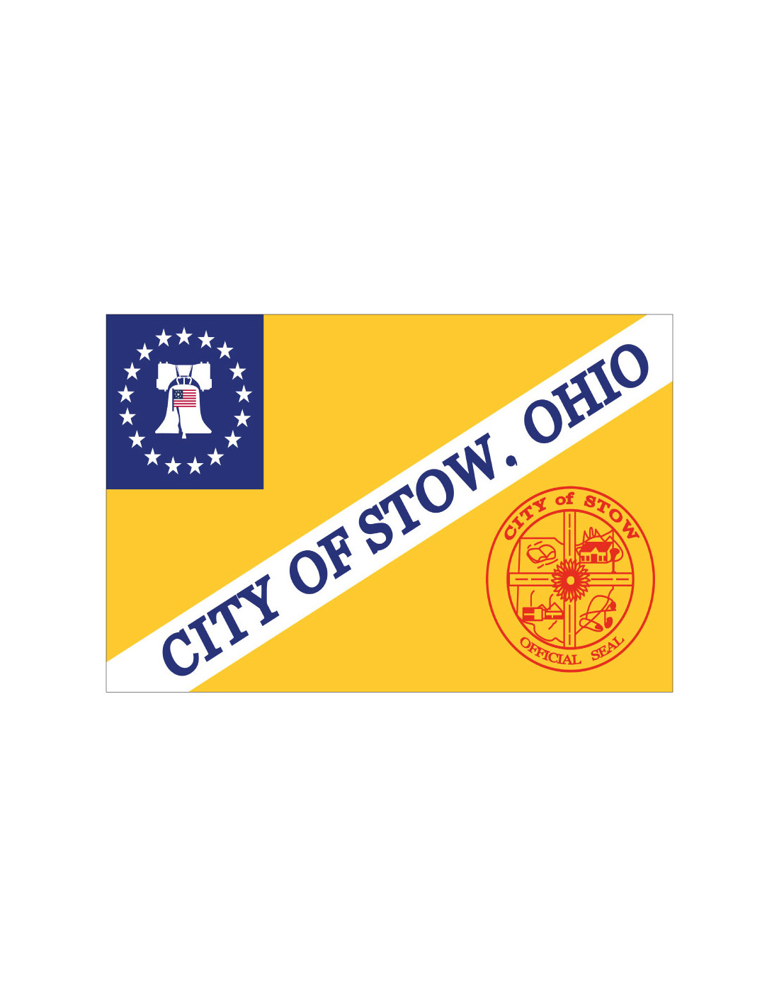 Bandera de Stow. Ohio